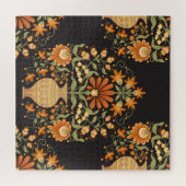 Puzzle Imaginaire moghol : Opulence florale rétro (Horizontal)