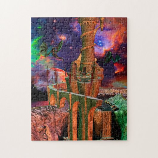 Puzzle Imaginaire Mondes Dragon Combattre (Vertical)