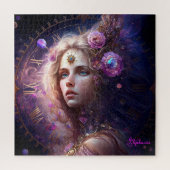 Puzzle Imaginaire Princesse Fleurs violettes (Vertical)