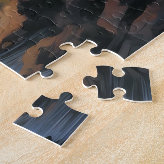 Puzzle Imaginaire Waterfront Village & Ship (Côté)