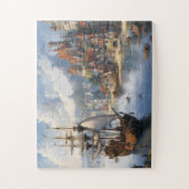 Puzzle Imaginaire Waterfront Village & Ship (Vertical)