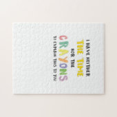 Puzzle Impatiente Sarcastique ni le temps ni Crayons (Horizontal)