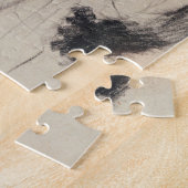 Puzzle Impératrice Eugénie (craie noire et rouge) (Côté)