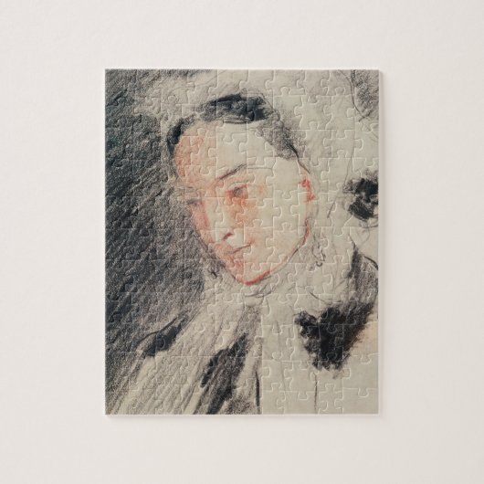 Puzzle Impératrice Eugénie (craie noire et rouge) (Vertical)