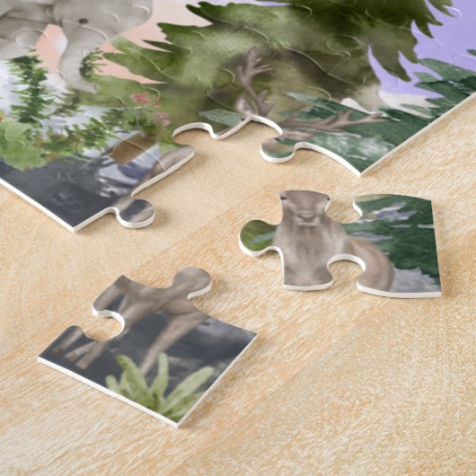 Puzzle impossible aquarelle monde animal (Côté)