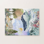 Puzzle impossible aquarelle monde animal (Horizontal)