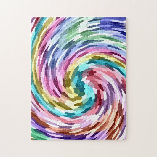 Puzzle impossible : tourbillon coloré (Vertical)