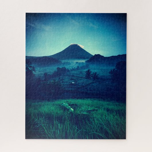 Puzzle Impossible - Volcan nocturne (Vertical)