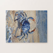 Puzzle Impression à l'huile d'art d'un crabe bleu (Horizontal)