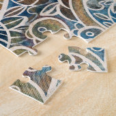 Puzzle Impression à main Paisley multicolore (Côté)