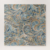 Puzzle Impression à main Paisley multicolore (Horizontal)