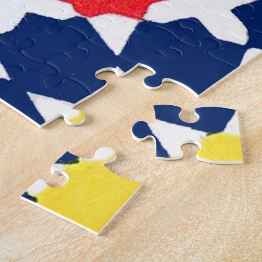 Puzzle Impression abstraite avec étoiles et x-es (Côté)