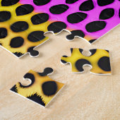 Puzzle Impression Abstraite colorée "Vibrant Wilderness" (Côté)