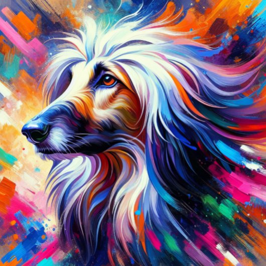 Puzzle Impression acrylique Afghan Hound | Coloré | Vibra