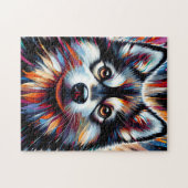 Puzzle Impression acrylique Chien Alaskan Klee Kai | Colo (Horizontal)