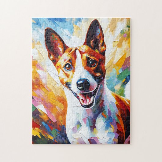 Puzzle Impression acrylique Chien Basenji Cadeau pour ama (Vertical)