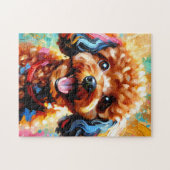 Puzzle Impression acrylique Chien Caniche miniature Cadea (Horizontal)