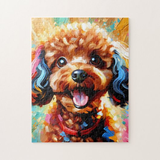 Puzzle Impression acrylique Chien Caniche miniature Cadea (Vertical)