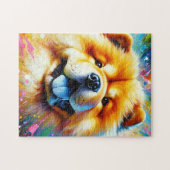 Puzzle Impression acrylique Chien Chow Chow Cadeau pour a (Horizontal)