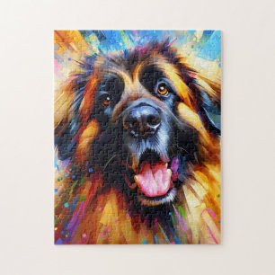Puzzle Impression acrylique chien Leonberger Cadeau amate