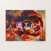 Puzzle Impression acrylique Chien Setter Irlandais Rouge (Horizontal)
