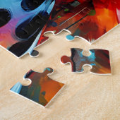Puzzle Impression acrylique de chien dalmate | Coloré | V (Côté)