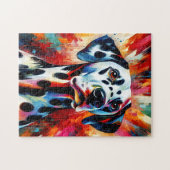 Puzzle Impression acrylique de chien dalmate | Coloré | V (Horizontal)