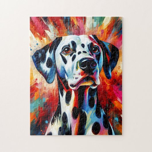 Puzzle Impression acrylique de chien dalmate | Coloré | V (Vertical)