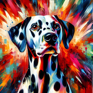 Puzzle Impression acrylique de chien dalmate Coloré V