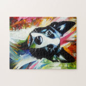 Puzzle Impression acrylique de chien Danish-Swedish Farmd (Horizontal)