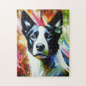 Puzzle Impression acrylique de chien Danish-Swedish Farmd (Vertical)