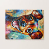 Puzzle Impression acrylique de chien Pinscher nain (Horizontal)