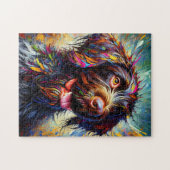Puzzle Impression acrylique de chien Pointer à poil dur a (Horizontal)