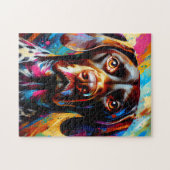 Puzzle Impression acrylique de chien Pointer allemand à p (Horizontal)