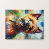 Puzzle Impression acrylique de chien Terrier de Norwich C (Horizontal)