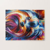 Puzzle Impression acrylique de chien Yorkshire Terrier |  (Horizontal)