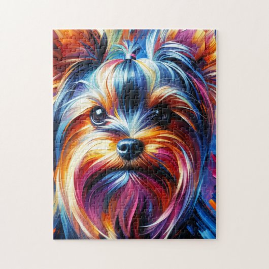 Puzzle Impression acrylique de chien Yorkshire Terrier |  (Vertical)