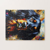 Puzzle Impression acrylique du chien Gordon Setter | Colo (Horizontal)