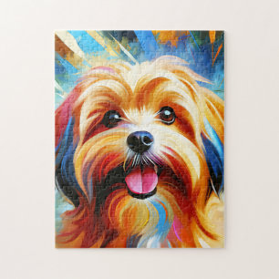 Puzzle Impression acrylique du chien havanais rouge, cade