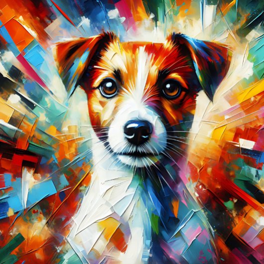 Puzzle Impression acrylique Jack Russell Terrier | Coloré