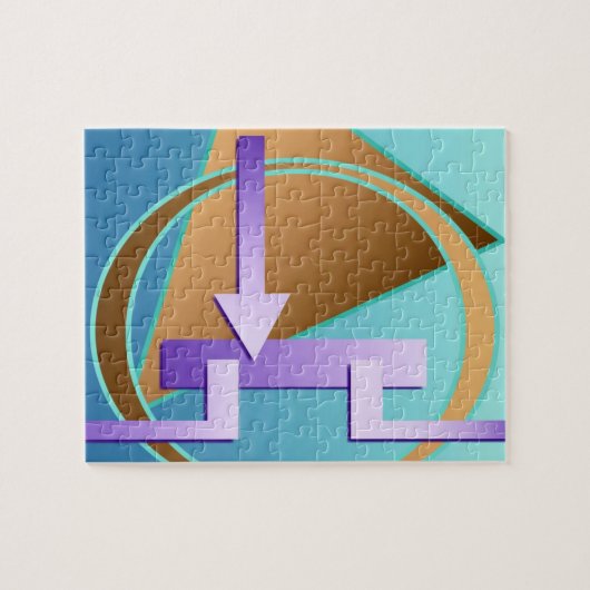 Puzzle Impression art numérique "Diagramme de circuit" (Horizontal)