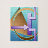Puzzle Impression art numérique "Diagramme de circuit" (Vertical)