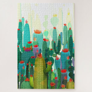 Puzzle Impression Cactus   Beaucoup De Cactus