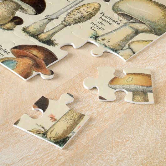 Puzzle Impression champignons vintages (Côté)