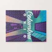 Puzzle Impression d'affiche de voyage de gratte-ciel de C (Horizontal)