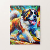 Puzzle Impression d'art acrylique Chien Saint-Bernard Cad (Vertical)