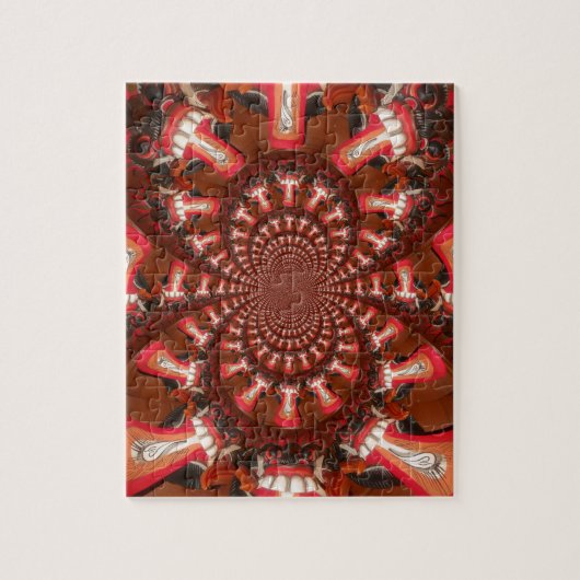 Puzzle Impression d'art de langue kaléidoscope/Graphique (Vertical)