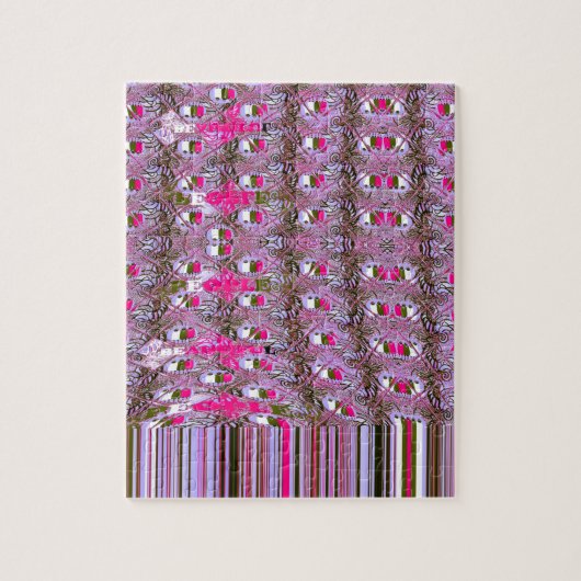 Puzzle Impression d'art de motif abstrait dense et comple (Vertical)