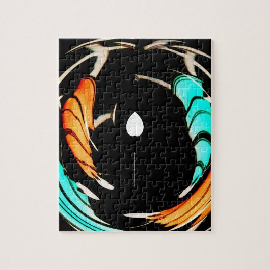 Puzzle Impression d'art de motif traditionnel africain (Vertical)