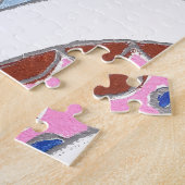 Puzzle Impression d'art de peinture à l'huile Mandala (Côté)